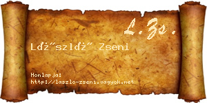 László Zseni névjegykártya